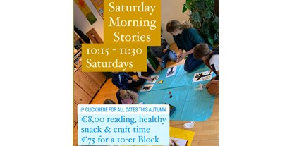 Händler - digitale Lieferung: Beratung via Video-Telefonie - Salzburg-Stadt Parsch - One of our most beloved activities! Every Saturday morning is story time for 3 - 10 year olds near and far!  - The English Center