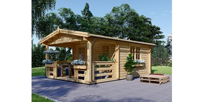 Händler - PLZ 4961 (Österreich) - Gartenhaus aus Holz SHANON (66 mm) - Premium Gartenhaus