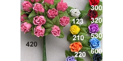 Händler - Produkt-Kategorie: Haus und Garten - Salzburg-Stadt (Salzburg) - Kunstseiden Rosen mit Blatt - Rasp Salzburg - Gewürzgebinde Hochzeitsanstecker Kunstblumen