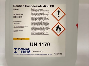 MediSen e.U. Produkt-Beispiele Donauchem DonSan Händedesinfektion 5l