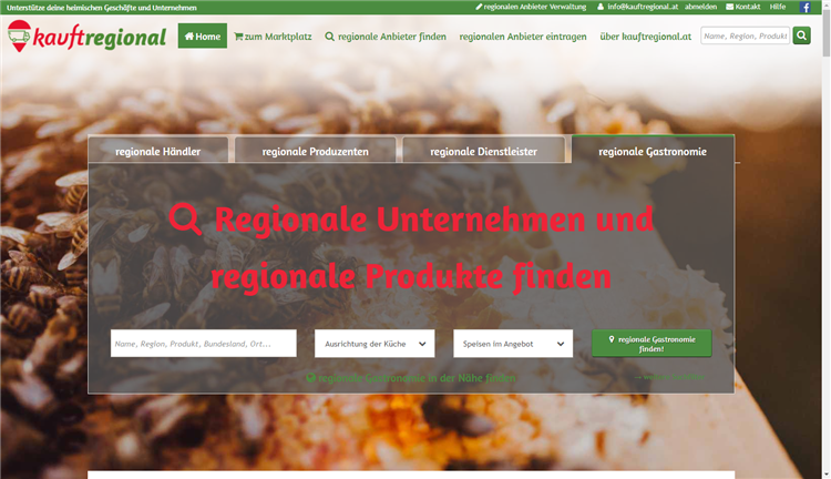 Wegen zweitem Lockdown: kauftregional erweitert das Angebot für regionale Unternehmen - kauftregional.at