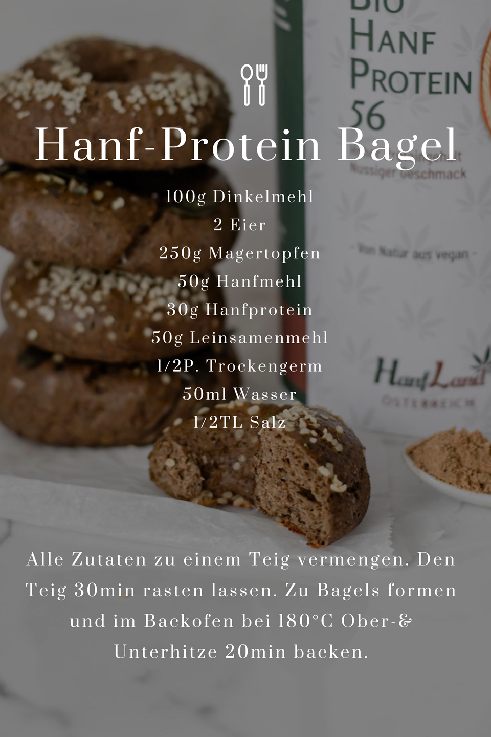 Hanf-Protein Bagel Rezept