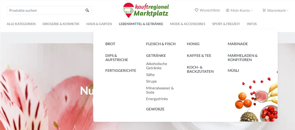 Neue Kategorie-Darstellung im Marktplatz