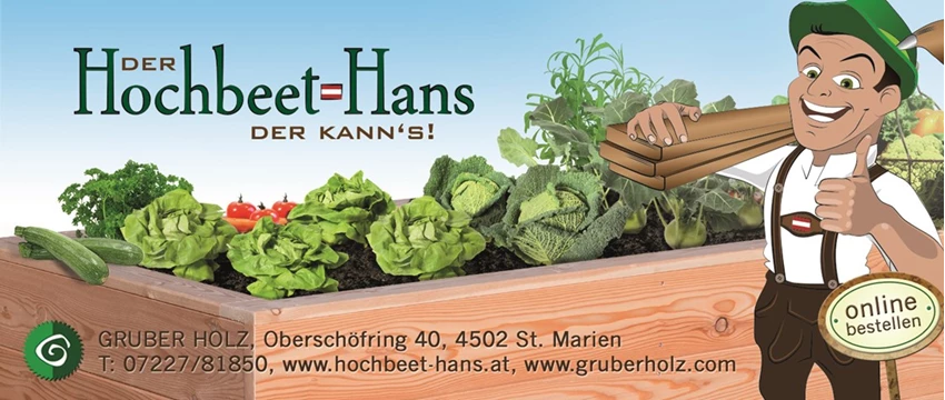 Hochbeet Hans Visitenkarte