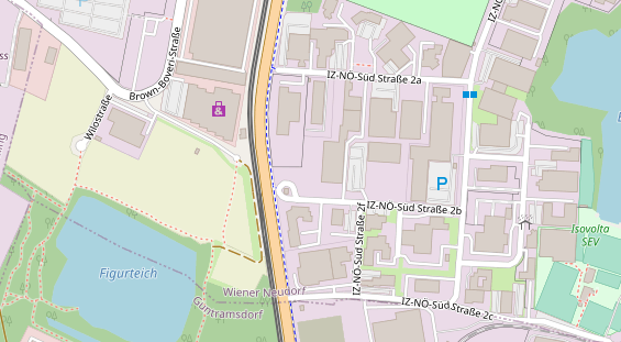 regionaler Händler auf Satellitenbild