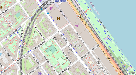 regionaler Händler auf Satellitenbild