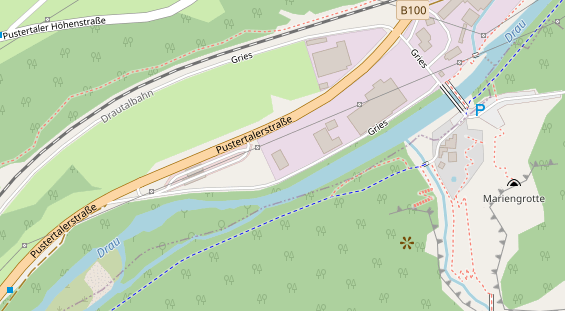 regionaler Produzent auf Satellitenbild