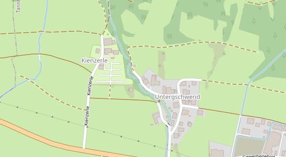 regionaler Produzent auf Satellitenbild