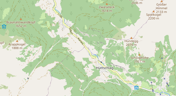 regionaler Produzent auf Karte