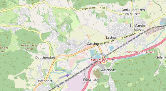 regionaler Dienstleister auf Karte