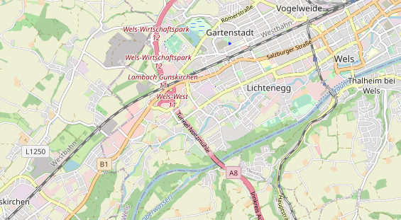 regionaler Dienstleister auf Karte