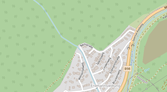 regionaler Dienstleister auf Satellitenbild