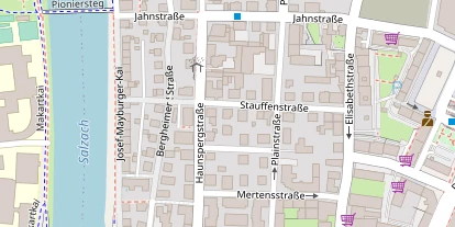 regionaler Händler auf Satellitenbild