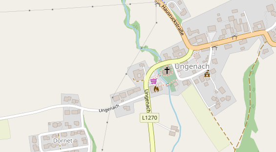 regionaler Händler auf Satellitenbild