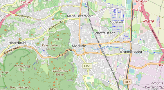 regionaler Händler auf Karte