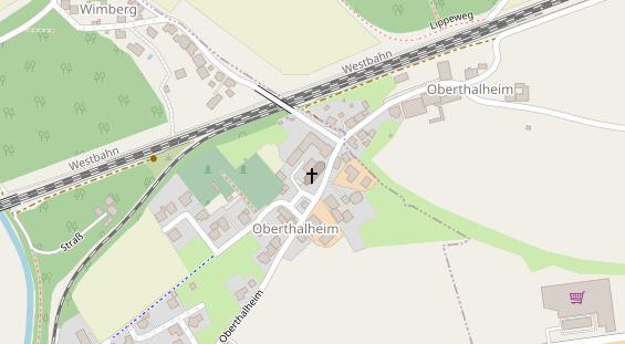 regionaler Händler auf Satellitenbild