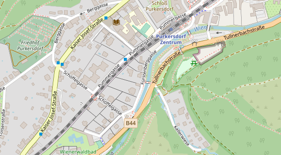 regionaler Händler auf Satellitenbild