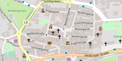 regionaler Händler auf Satellitenbild