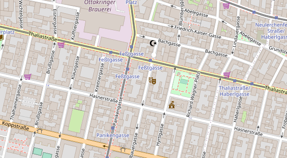 regionaler Händler auf Satellitenbild