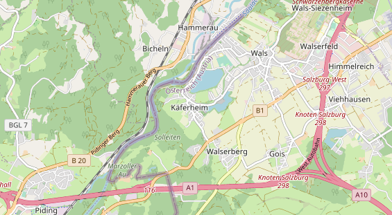 regionaler Händler auf Karte