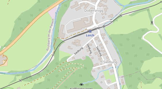 regionaler Händler auf Satellitenbild