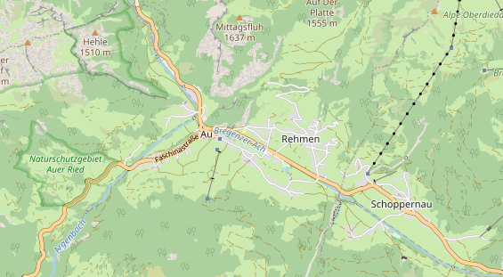 regionaler Händler auf Karte