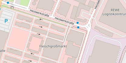 regionaler Händler auf Satellitenbild