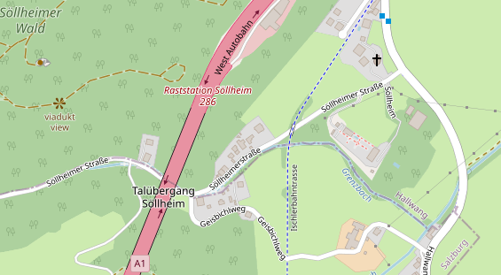 regionaler Dienstleister auf Satellitenbild