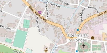 regionaler Händler auf Satellitenbild