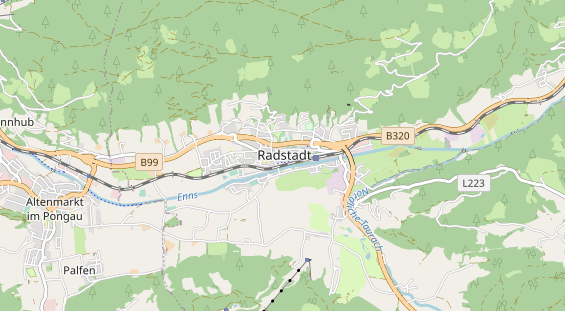 regionaler Dienstleister auf Karte