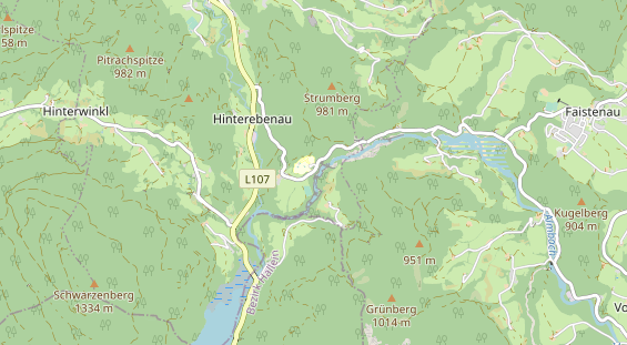 regionales Gasthaus auf Karte