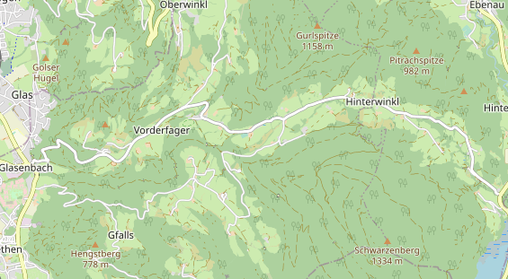 regionales Gasthaus auf Karte