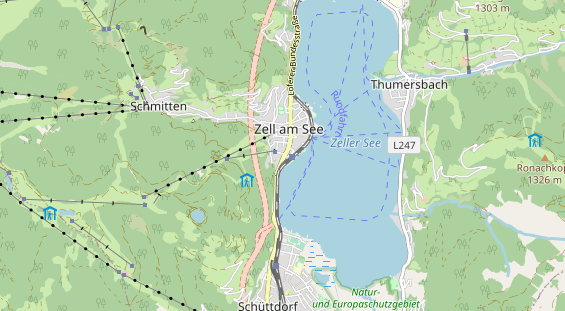 regionales Gasthaus auf Karte