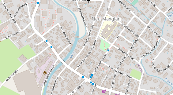 regionaler Dienstleister auf Satellitenbild