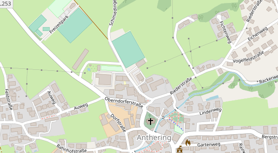 regionaler Dienstleister auf Satellitenbild