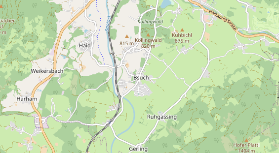 regionaler Dienstleister auf Karte