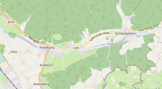 regionaler Händler auf Karte