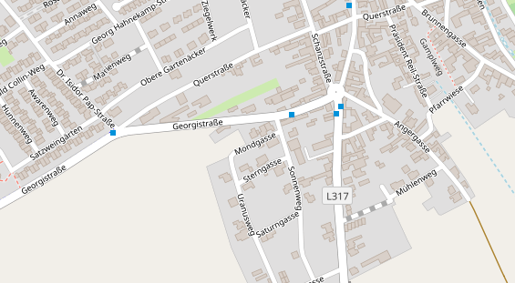 regionaler Händler auf Satellitenbild