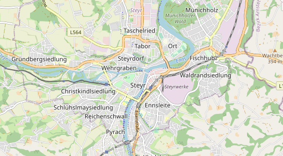 regionaler Händler auf Karte