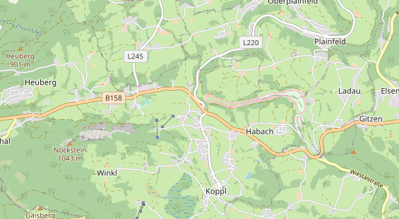 regionaler Händler auf Karte