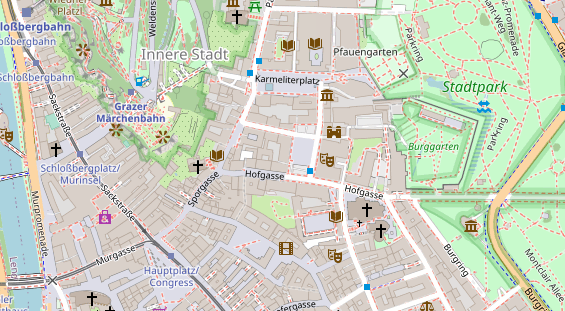 regionaler Händler auf Satellitenbild