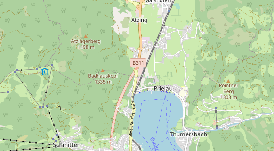 regionaler Händler auf Karte