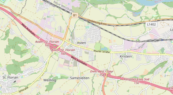 regionaler Händler auf Karte