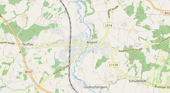 regionaler Händler auf Karte