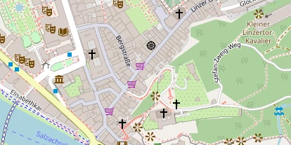 regionaler Händler auf Satellitenbild