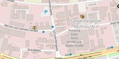regionaler Händler auf Satellitenbild