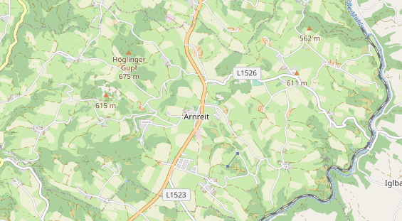 regionaler Händler auf Karte