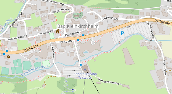 regionaler Händler auf Satellitenbild