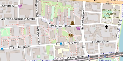 regionaler Händler auf Satellitenbild