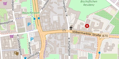 regionaler Händler auf Satellitenbild